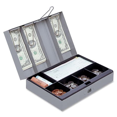 Sparco Steel Combination Lock Cash Box With Tray 3 